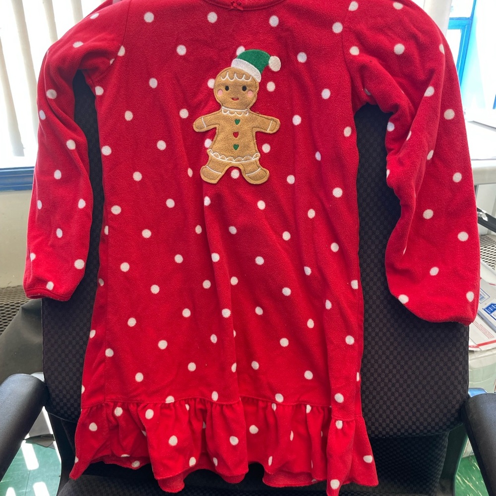 Carter's Red Polka Dot Gingerbread Nightgown